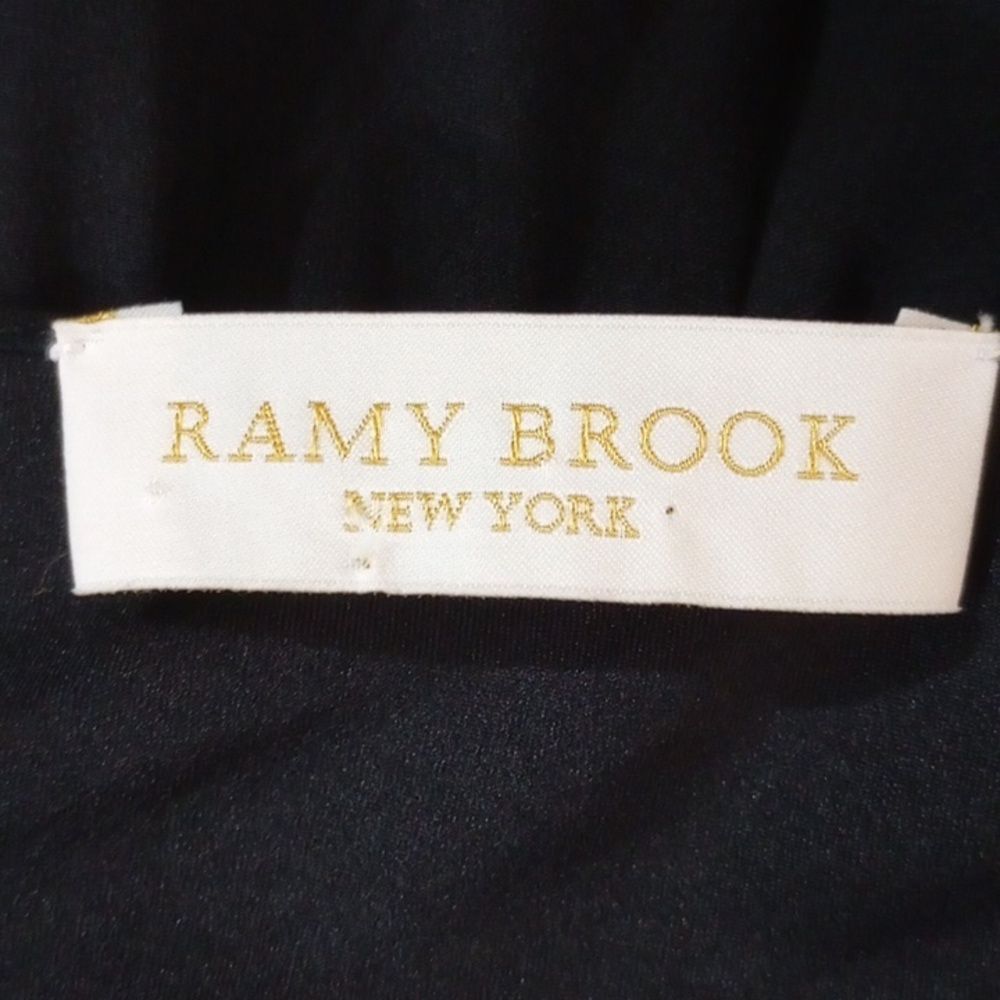 Ramy Brook Lulu  Black Silk One Shoulder Jumpsuit, Size XS - Picture 8 of 12